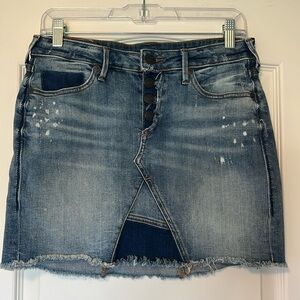 True Religion blue jeans skirt